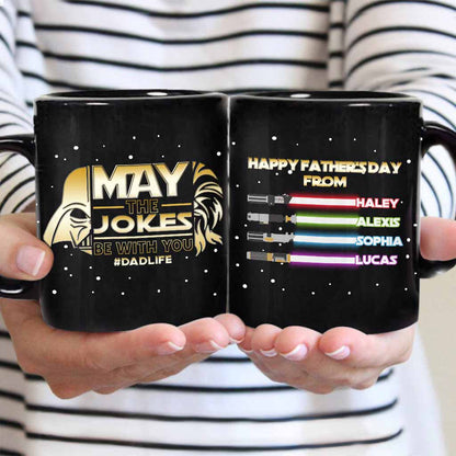 May The Jokes Be With You - Personalized Father's Day Mug