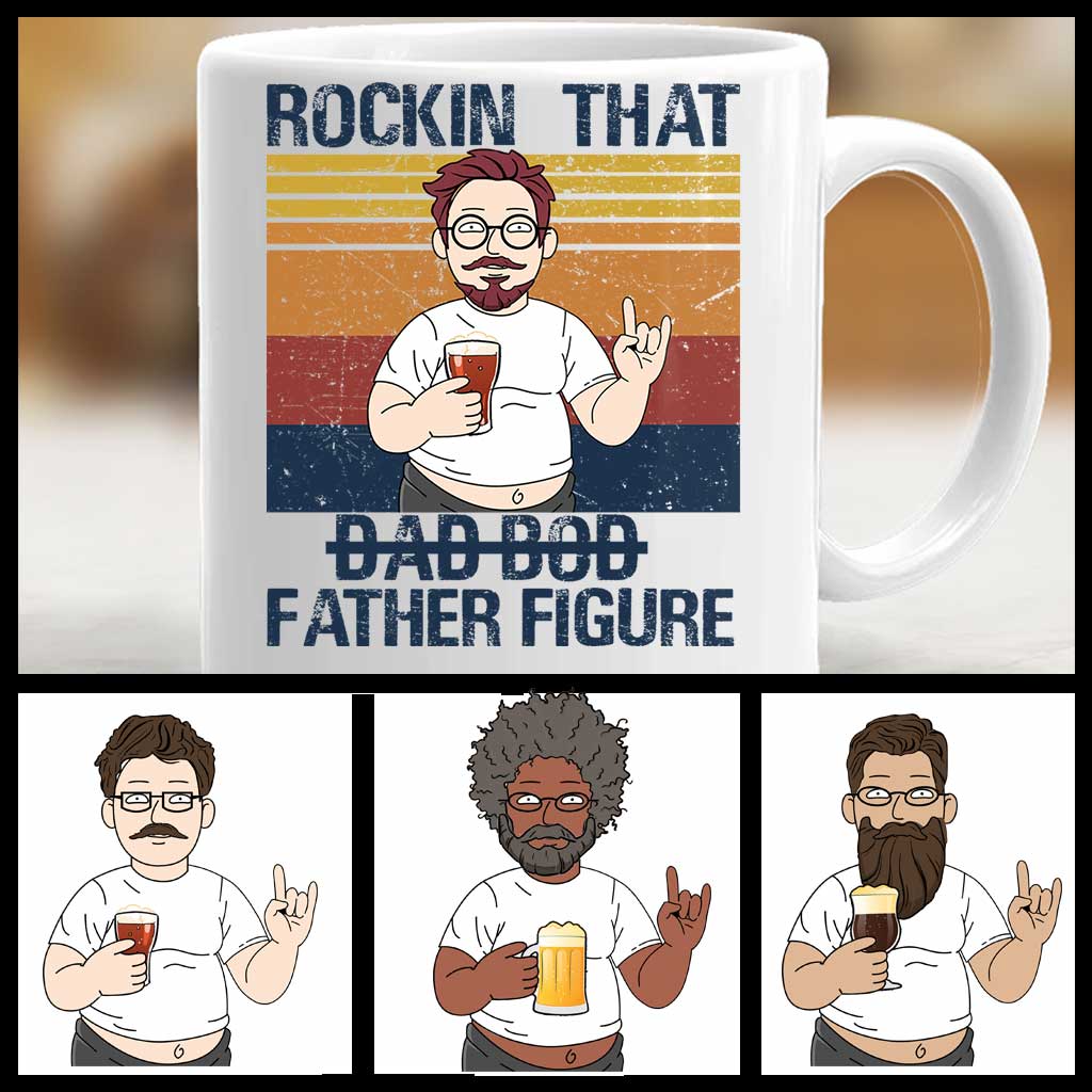 Rockin' That Father Figure - Personalized Father's Day Mug