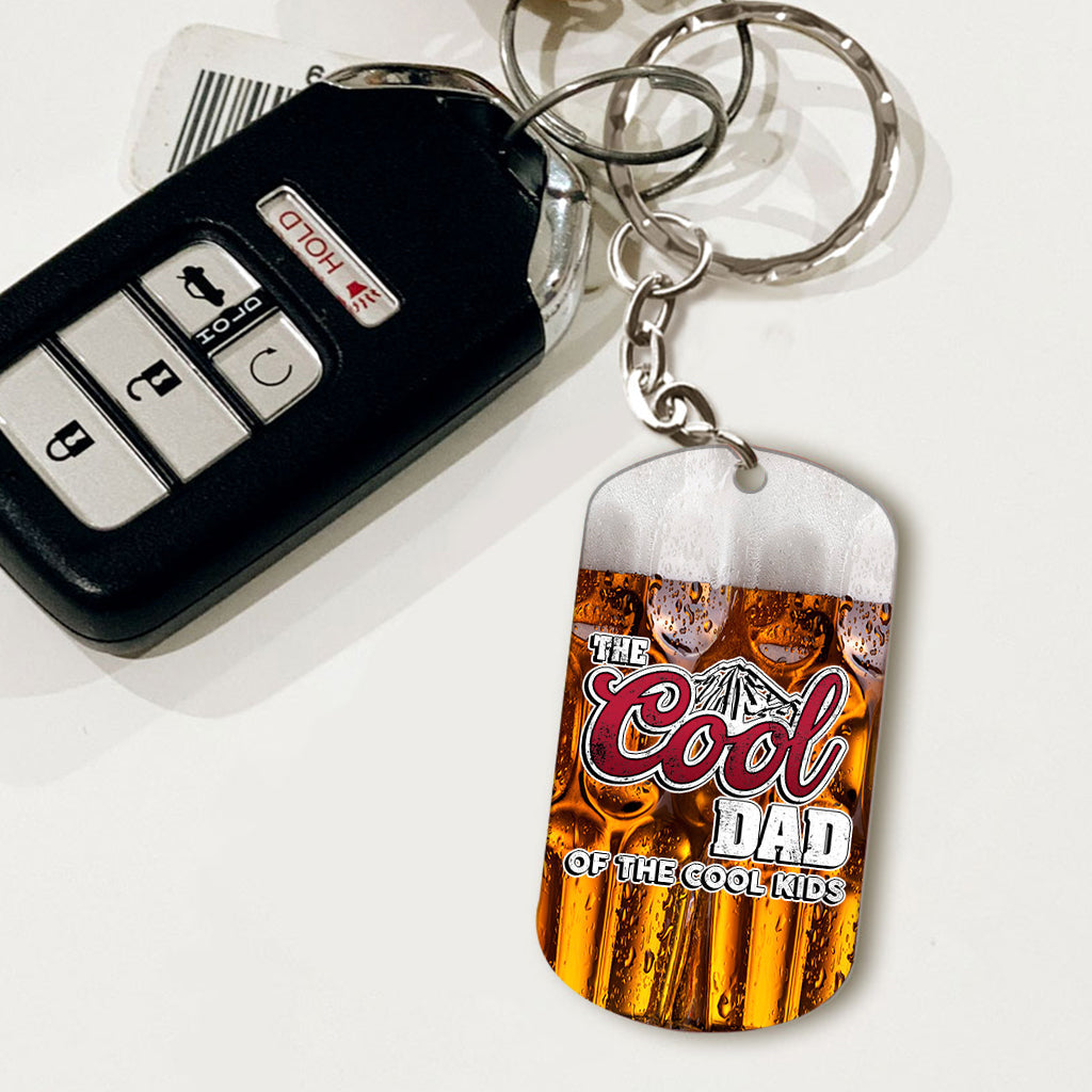 The Cool Dad - Personalized Father Stainless Steel Keychain