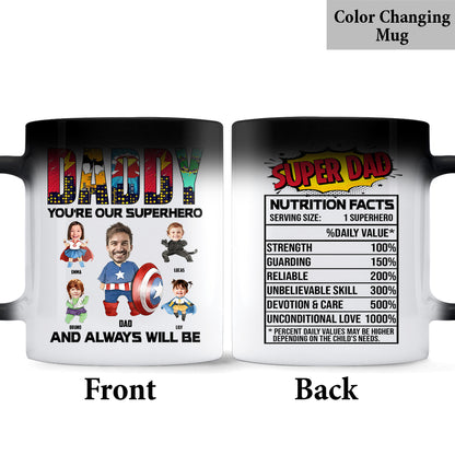 You’re Our Superhero And Always Will Be - Personalized Superhero Mug