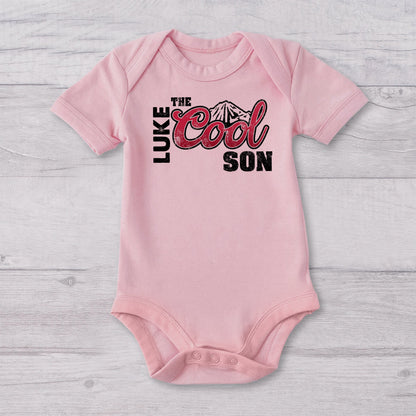 The Cool Dad - Personalized Father T-shirt And Baby Onesie