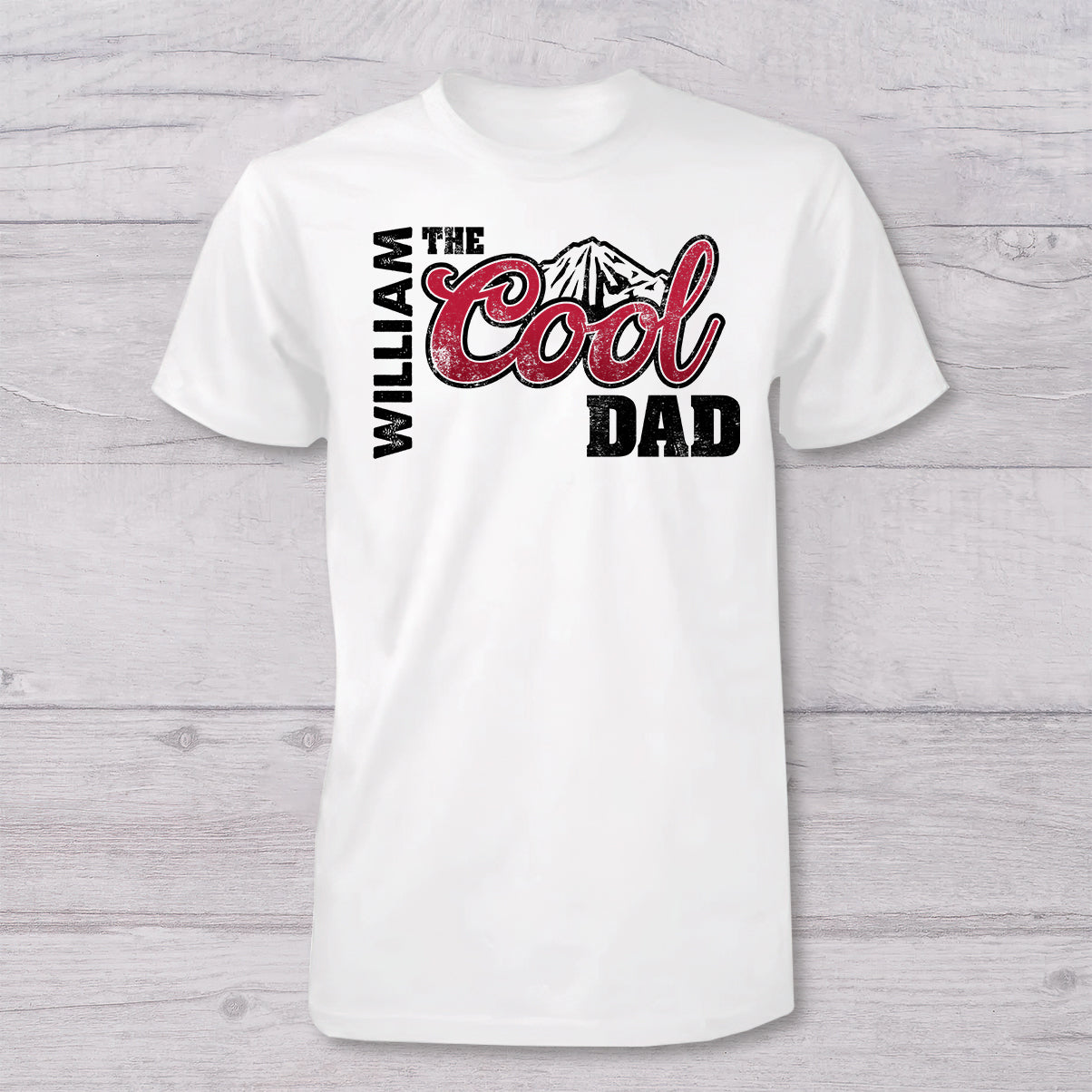 The Cool Dad - Personalized Father T-shirt And Baby Onesie