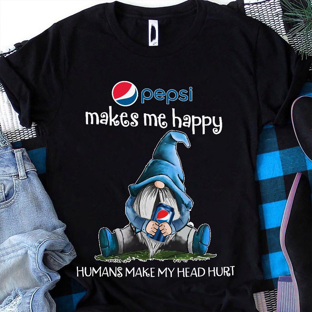 Humans Make My Head Blue Soft Drink T-shirt and Hoodie