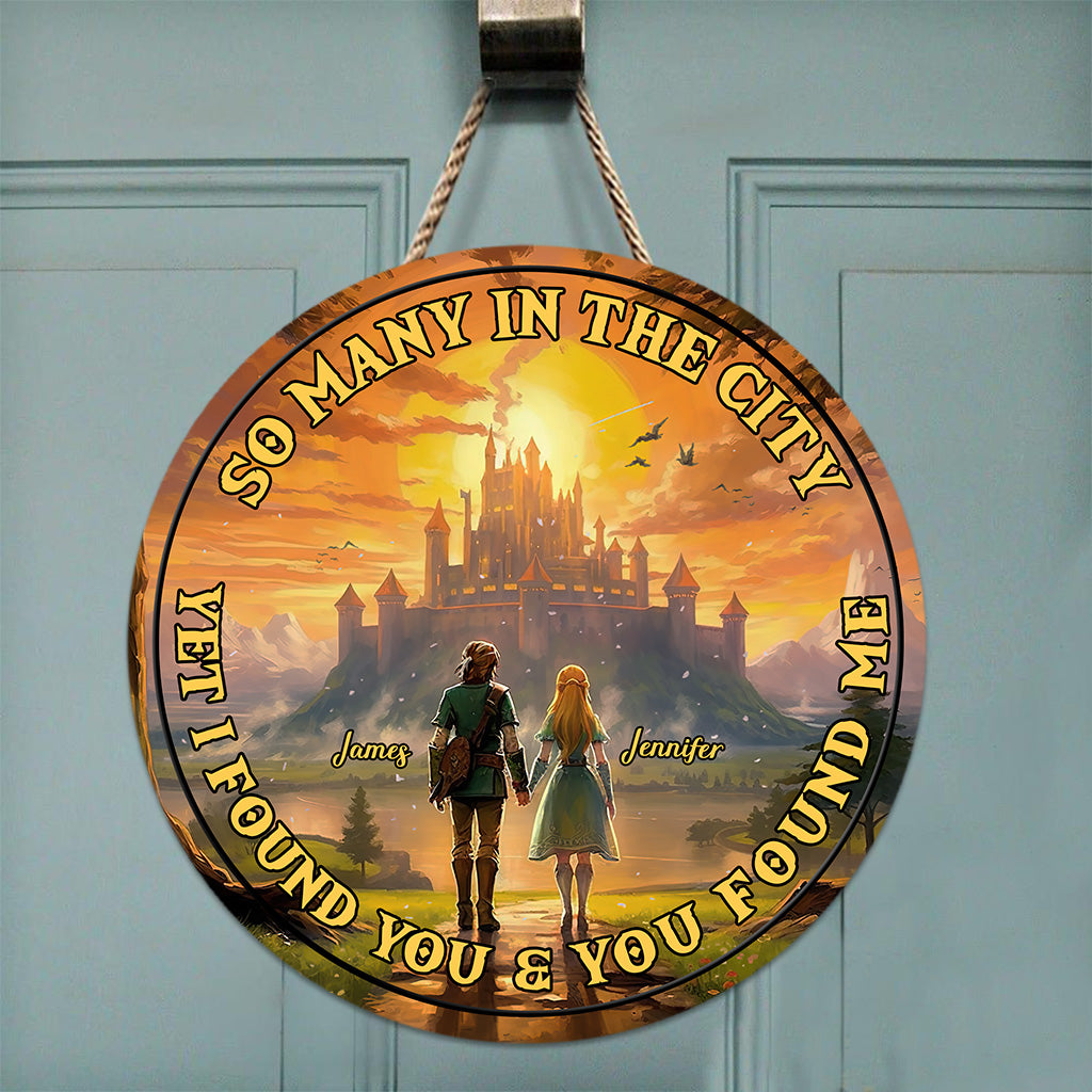 So Many In The City - Personalized The Hero's Legend Round Wood Sign