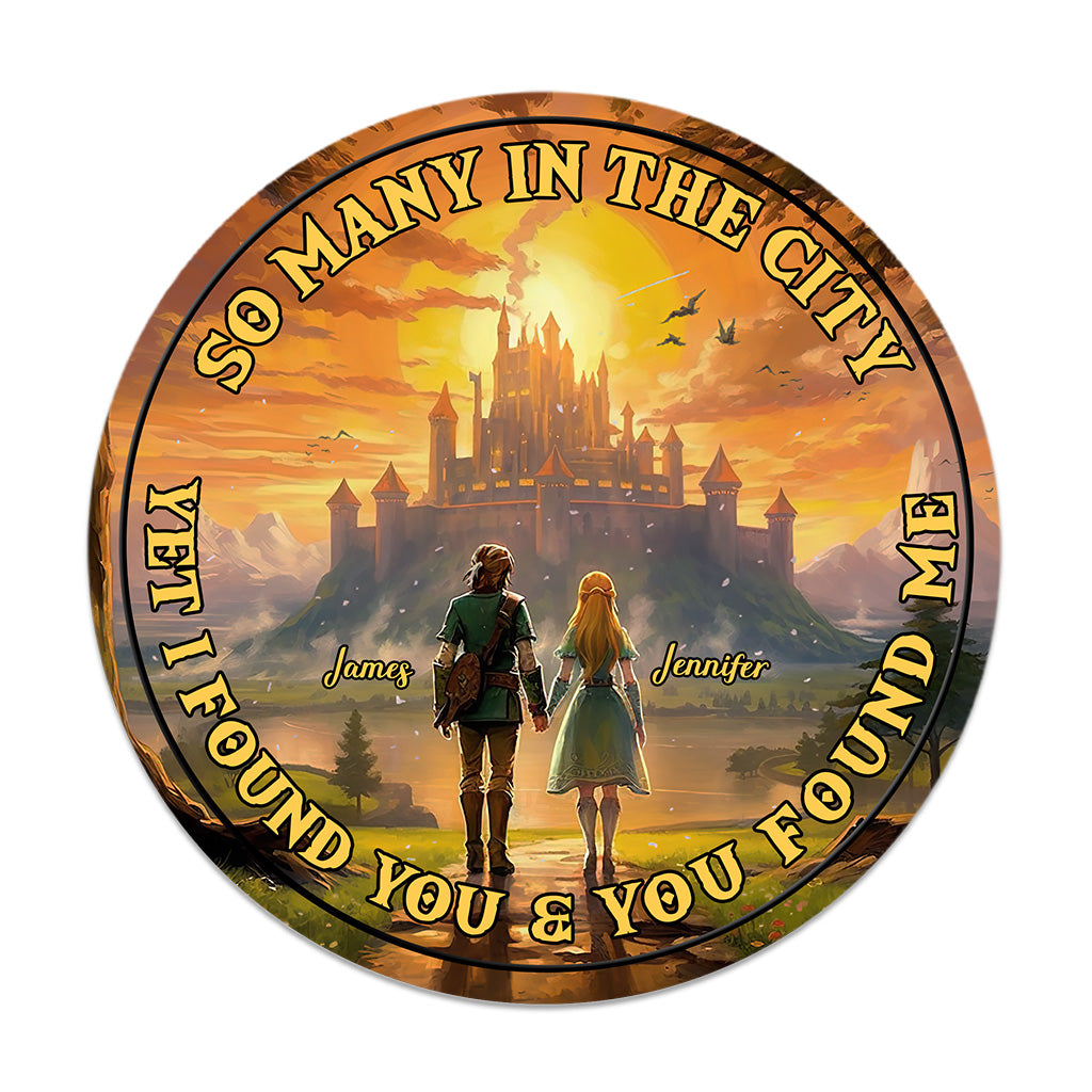 So Many In The City - Personalized The Hero's Legend Round Wood Sign
