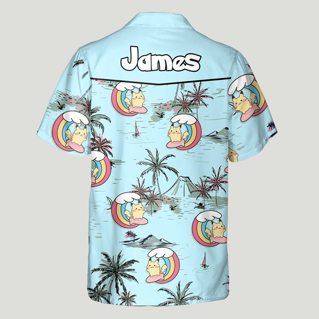 Summer Vibes - Personalized Monster Trainer Hawaiian Shirt