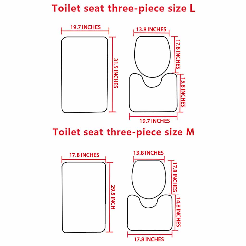 Every Little Things Is Gonna Be Alright - Hippie 3 Pieces Bathroom Mats Set