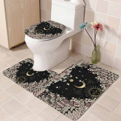 The Moon - Witch 3 Pieces Bathroom Mats Set