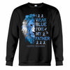 I Wear Blue For My Father - Diabetes Awareness Personalized T-shirt And Hoodie