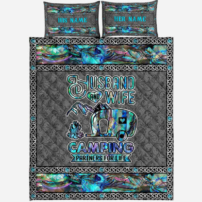 Camping Partner For Life - Personalized Camping Quilt Set