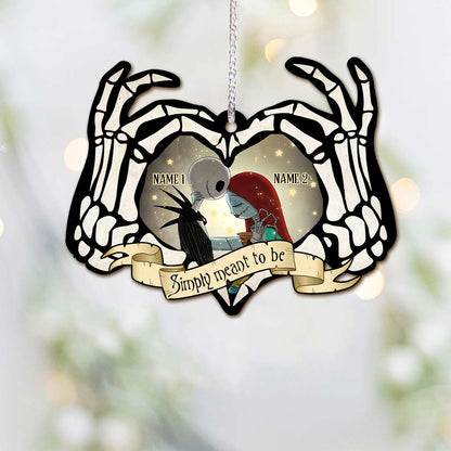 Simply Meant To Be - Personalized Christmas Nightmare Ornament (Printed On Both Sides)