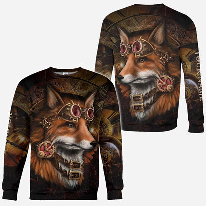 Gear Fox - Personalized Steampunk All Over T-shirt and All Over T-shirt and Hoodie