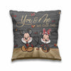You And Me We Got This Mouse Ears - Personalized Couple Throw Pillow