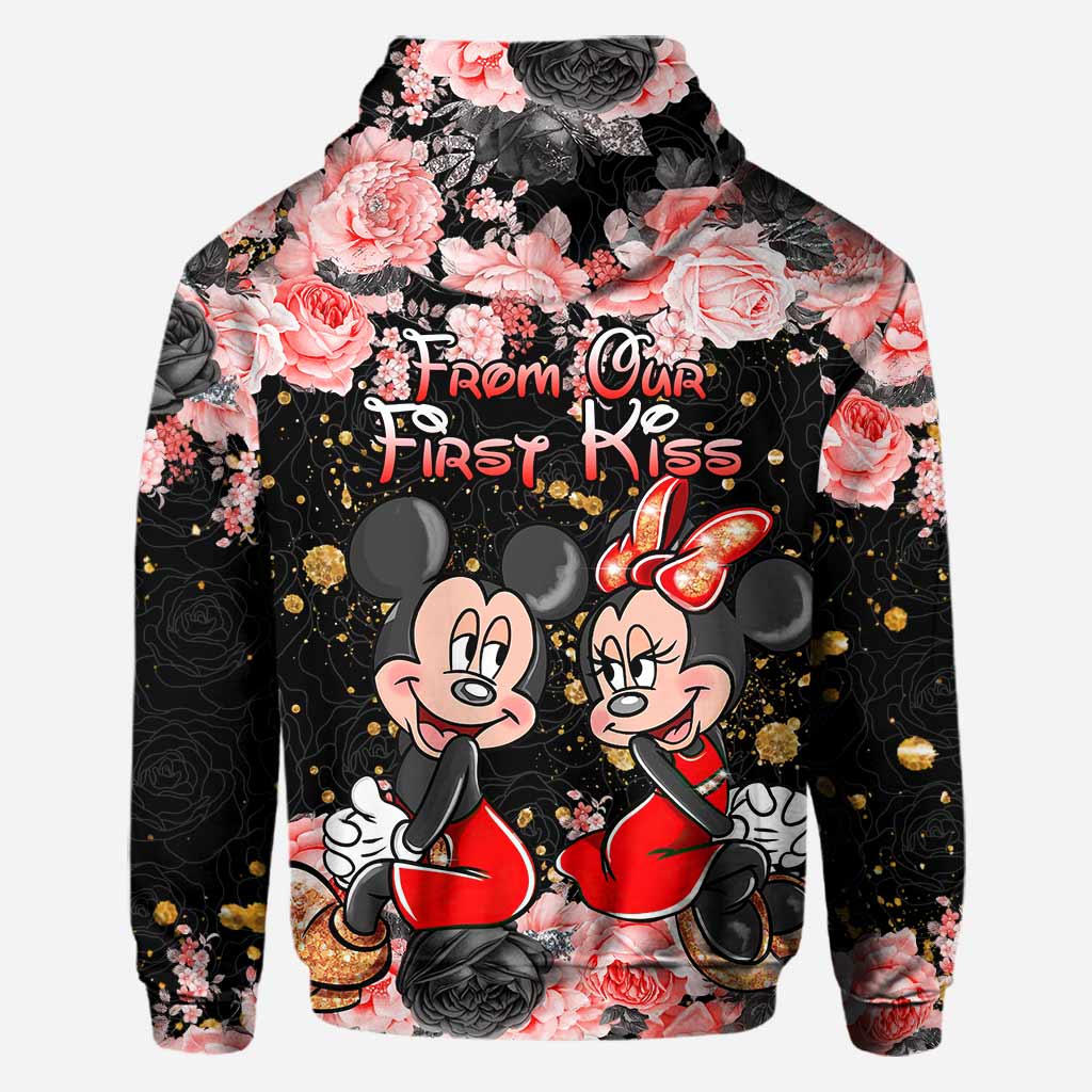 From Our First Kiss - Couple Personalized Mouse All Over T-shirt and Hoodie