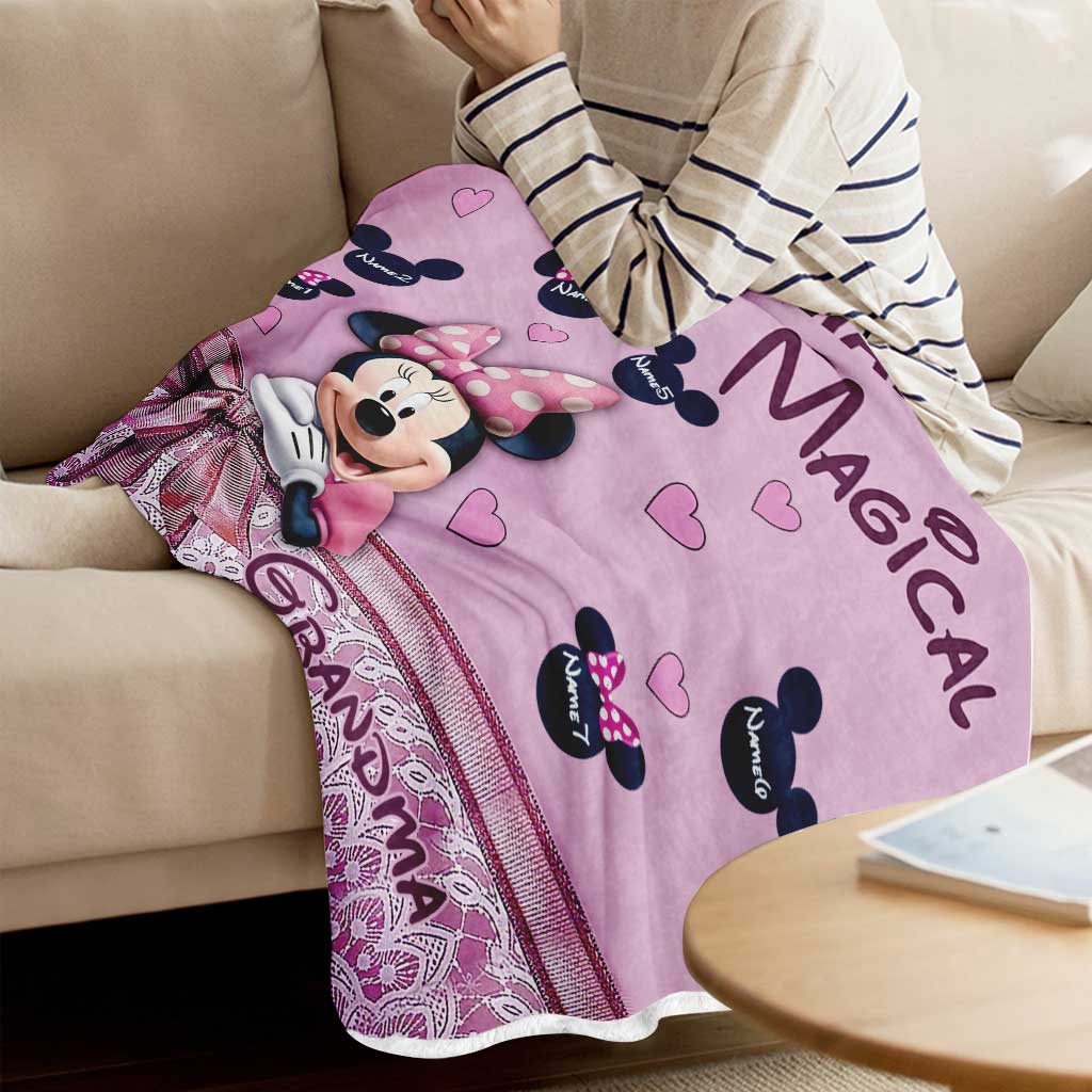 Grandkids Make Life - Personalized Grandma Blanket