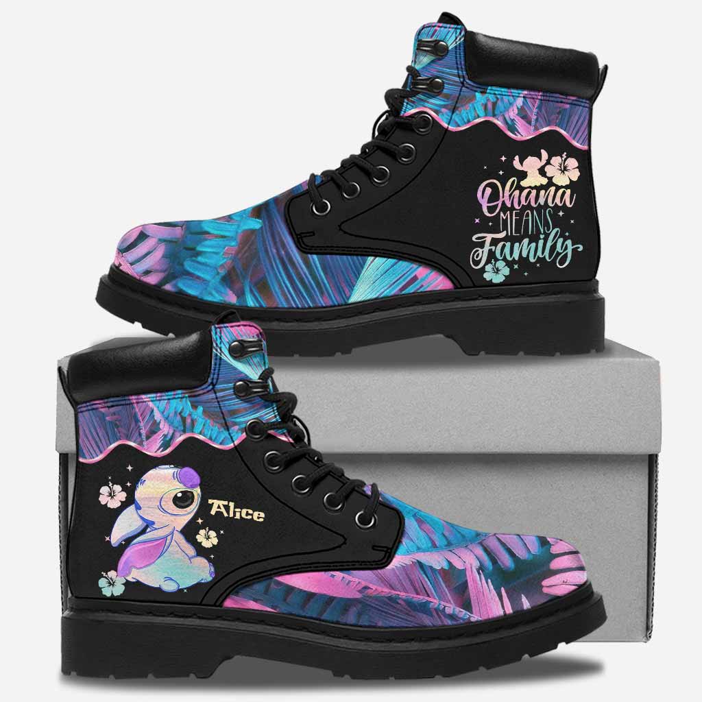 Ohana Hologram - Personalized Ohana All Season Boots