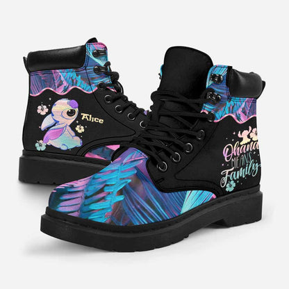 Ohana Hologram - Personalized Ohana All Season Boots