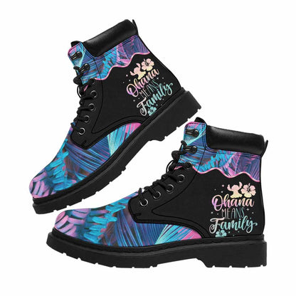 Ohana Hologram - Personalized Ohana All Season Boots