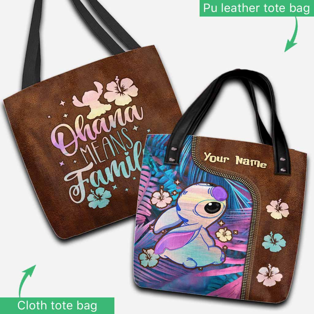 Ohana Means Family - Personalized Ohana Tote Bag