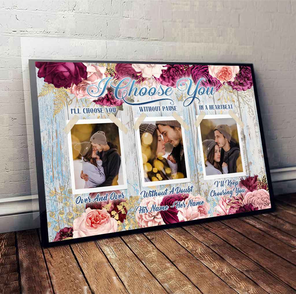 I Choose You - Personalized Couple Poster