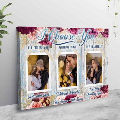 I Choose You - Personalized Couple Poster