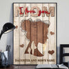 Mom I Love You - Personalized Mother&#39;s Day Poster