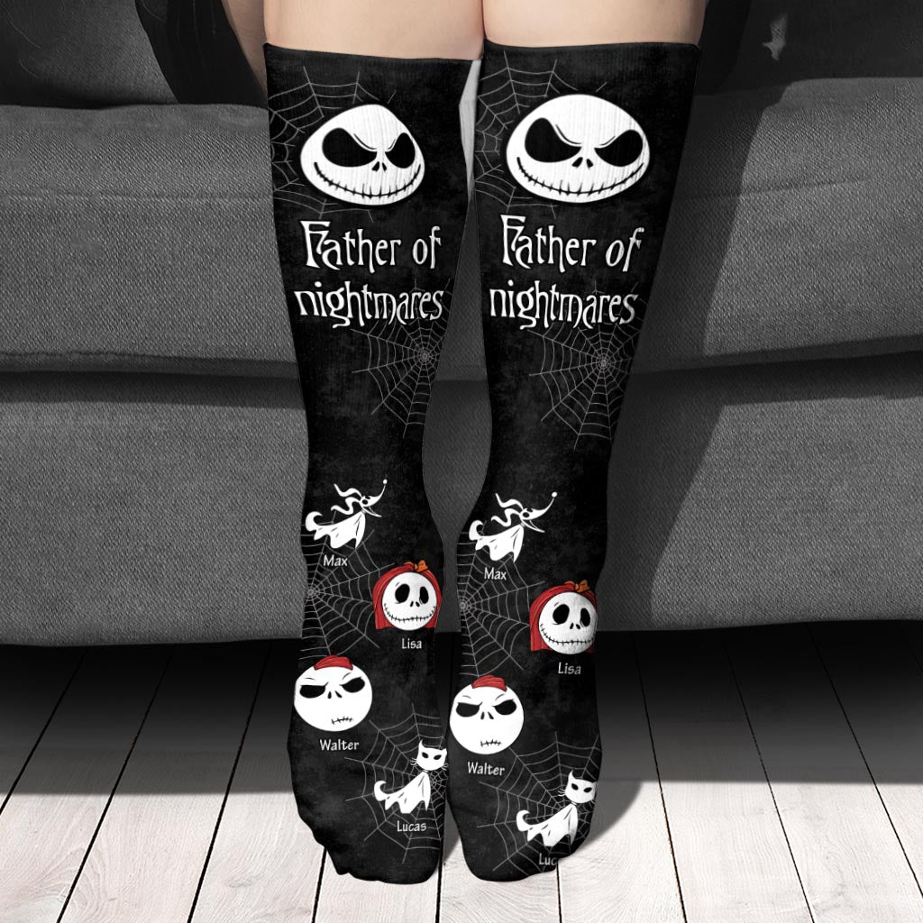 Father Of Nightmares - Personalized Father's Day Nightmare Socks