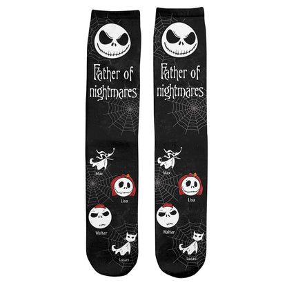 Father Of Nightmares - Personalized Father's Day Nightmare Socks