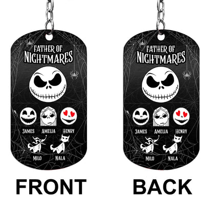 Father Of Nightmares - Personalized Father's Day Nightmare Stainless Steel Keychain