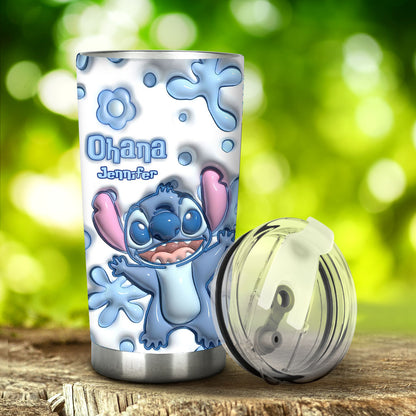 Ohana Summer Vibes - Personalized 3D Pattern Printed Ohana Tumbler