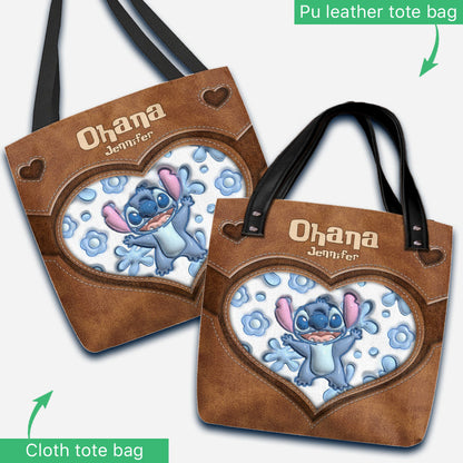 Ohana Summer Vibes - Personalized Ohana Tote Bag