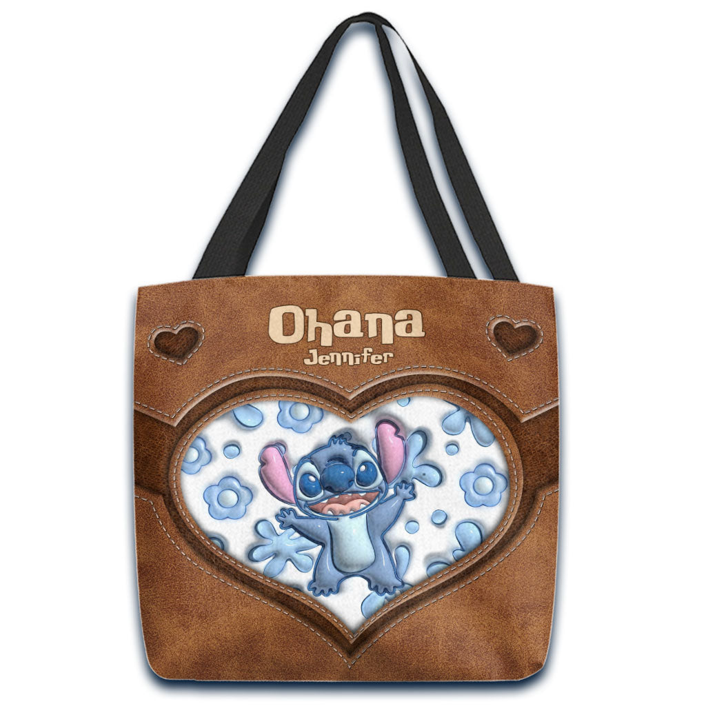 Ohana Summer Vibes - Personalized Ohana Tote Bag