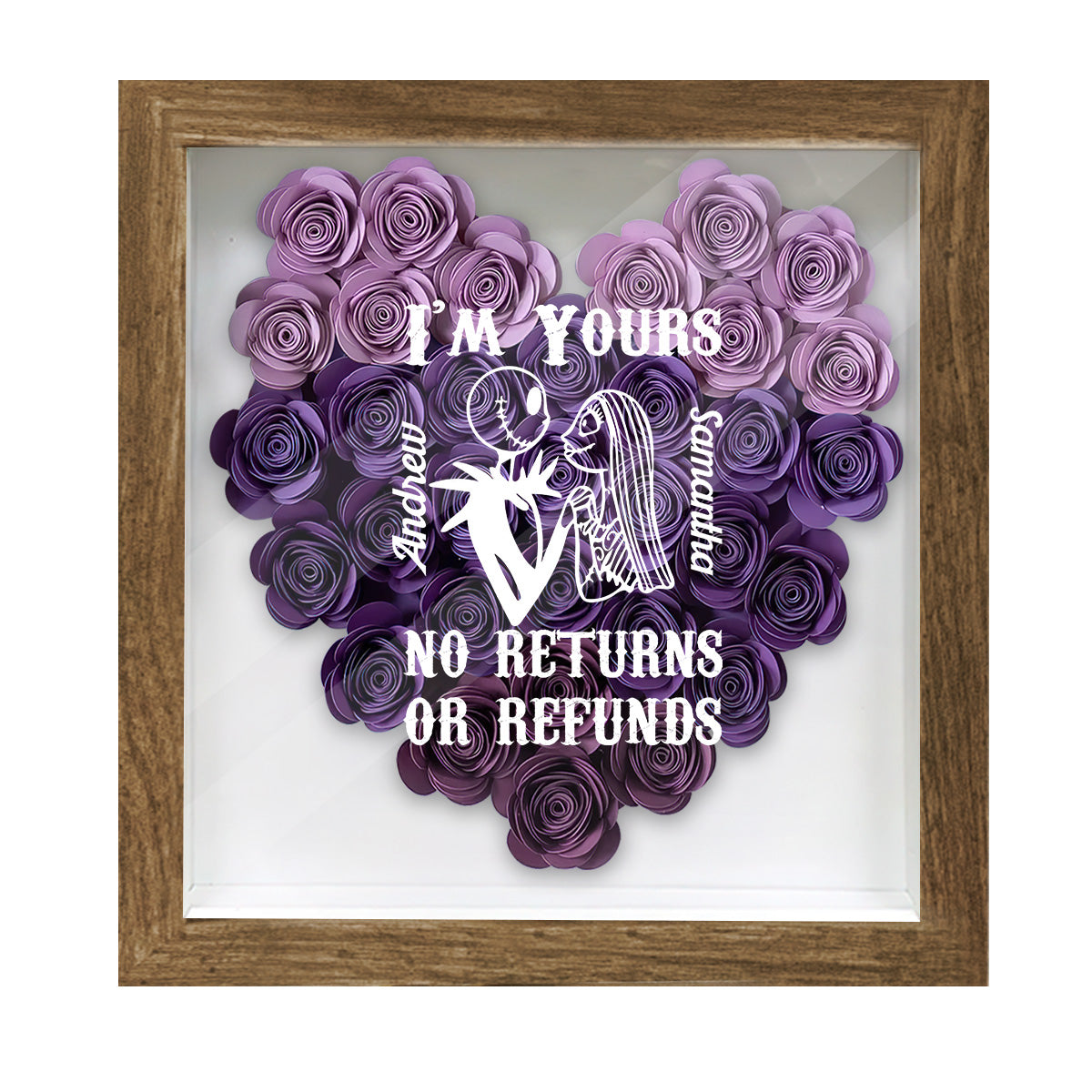 I’m Yours - Personalized Nightmare Flower Shadow Box