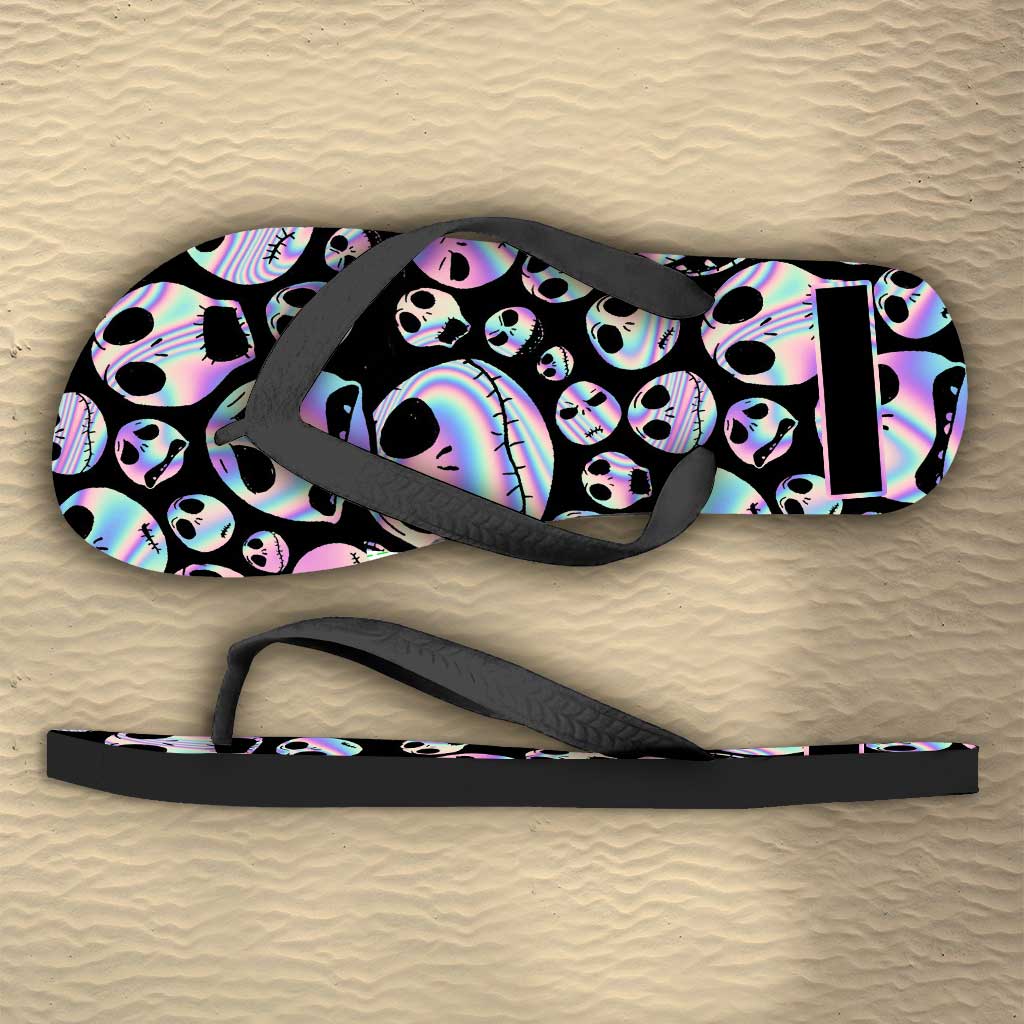 Hello Darkness My Old Friend - Personalized Nightmare Flip Flops