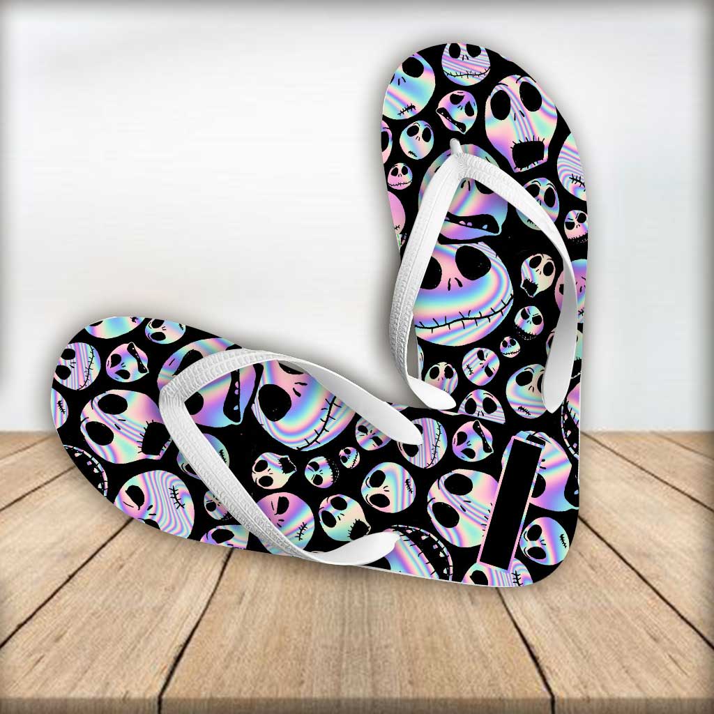 Hello Darkness My Old Friend - Personalized Nightmare Flip Flops