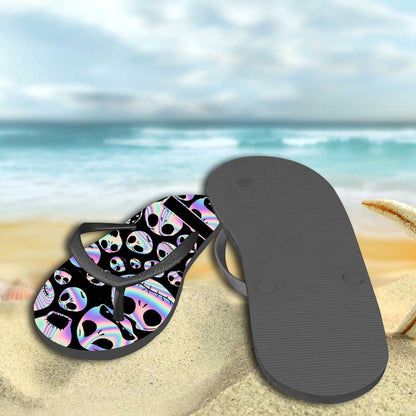 Hello Darkness My Old Friend - Personalized Nightmare Flip Flops