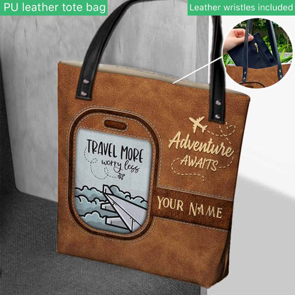 Beautiful View Adventure Awaits - Personalized Travelling Tote Bag