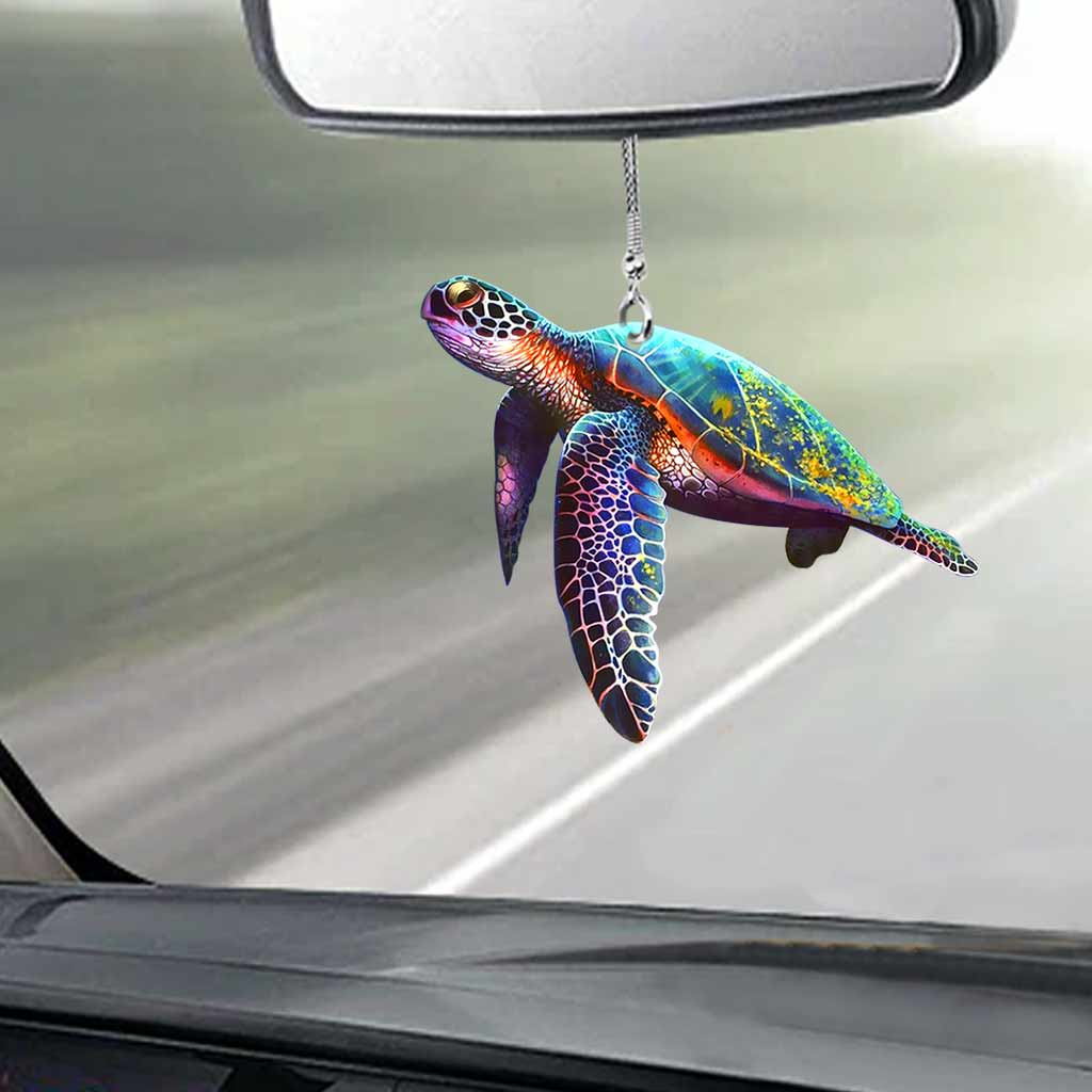 Sea turtle Car Ornament (Printed On Both Sides) 062021