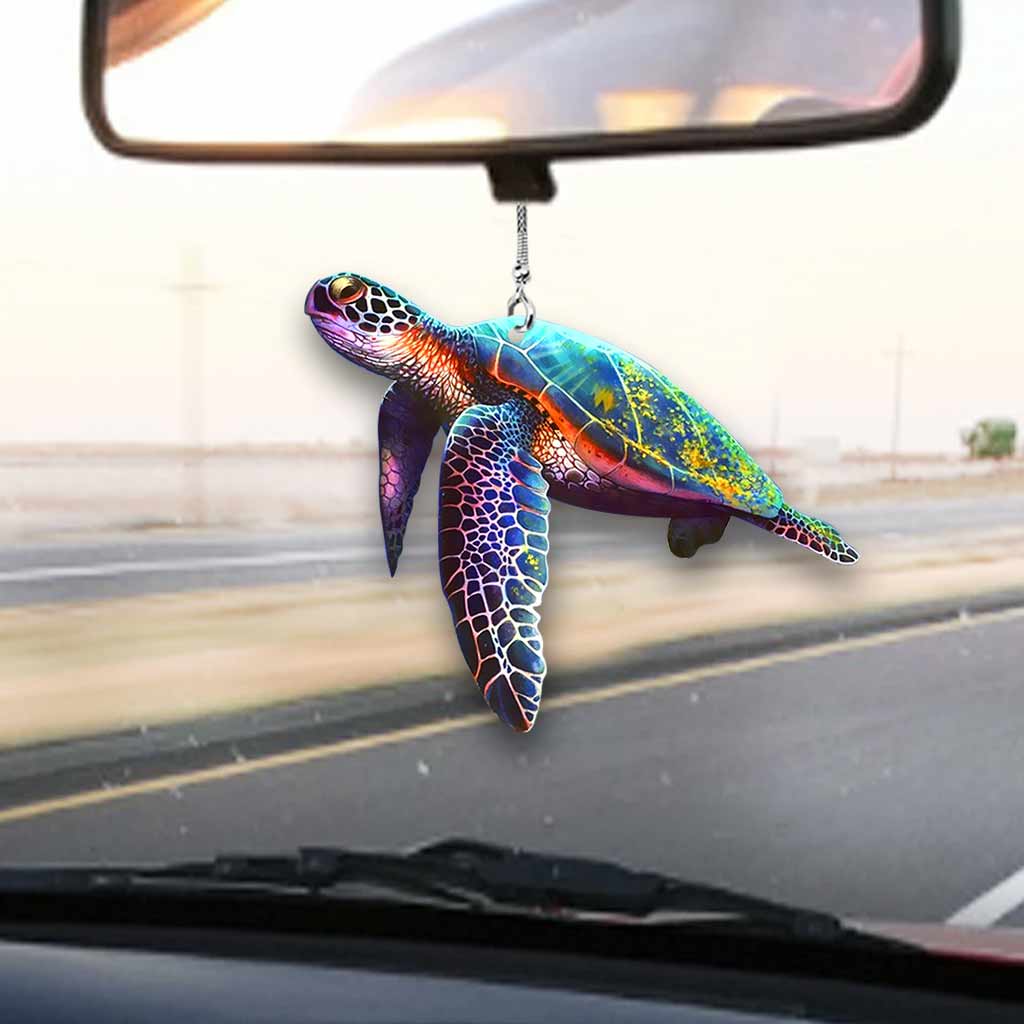 Sea turtle Car Ornament (Printed On Both Sides) 062021