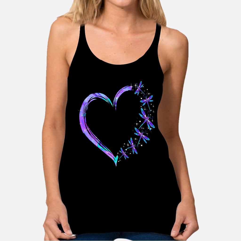 Magic Dragonflies Cross Tank Top