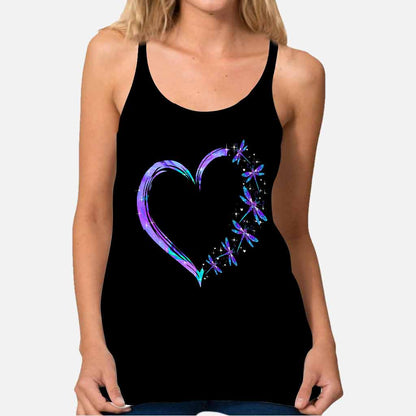 Magic Dragonflies Cross Tank Top