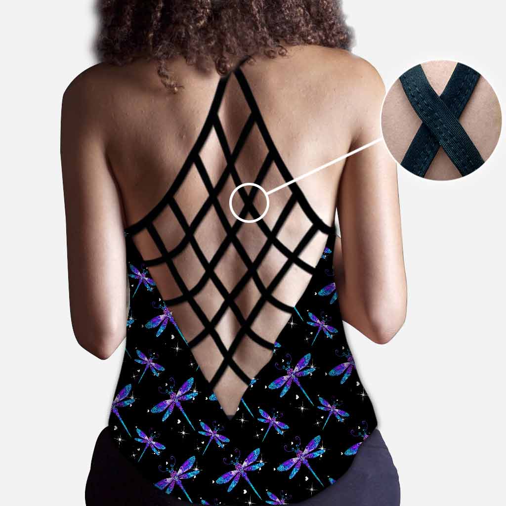 Magic Dragonflies Cross Tank Top