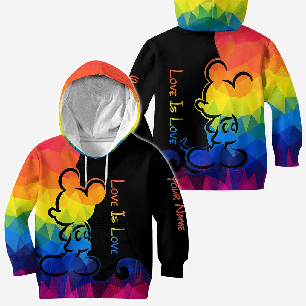 Love Is Love - Personalized LGBT Support All Over T-shirt and Hoodie