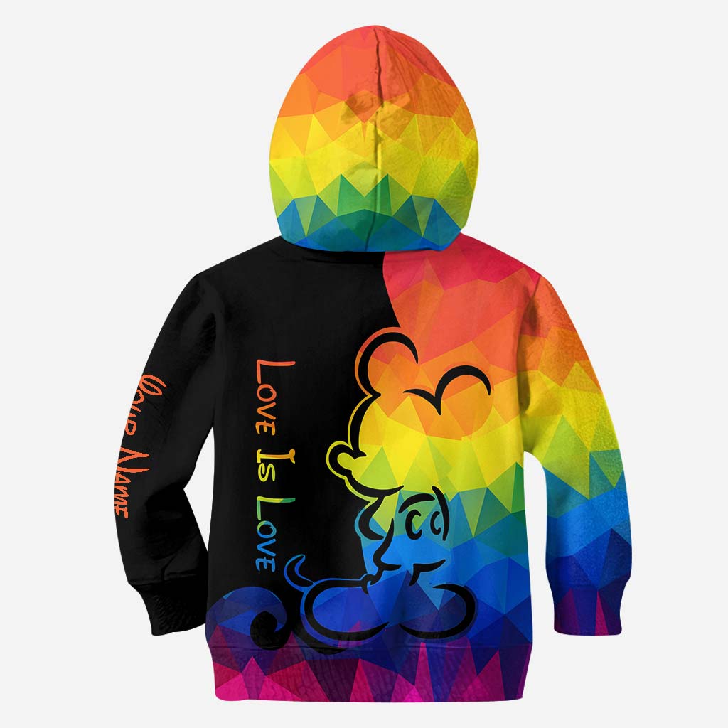 Love Is Love - Personalized LGBT Support All Over T-shirt and Hoodie