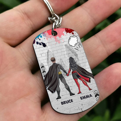 You Are My Favorite - Personalized Superhero Stainless Steel Keychain