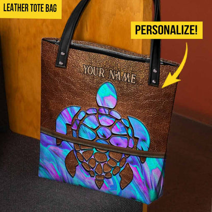 Turtle Personalized Tote Bag