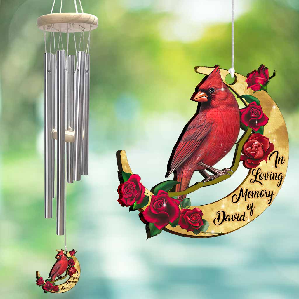 Hear The Wind And Think Of Me - Personalized Memorial Wind Chime