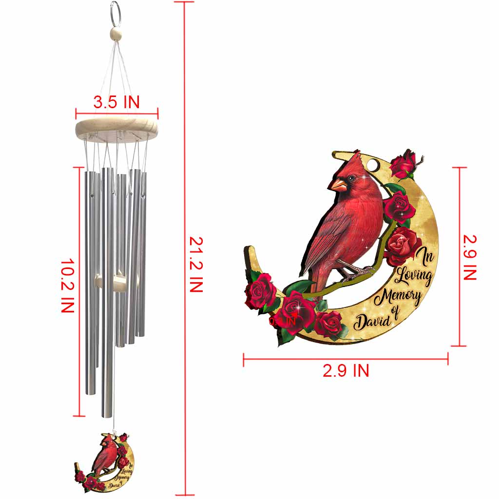 Hear The Wind And Think Of Me - Personalized Memorial Wind Chime