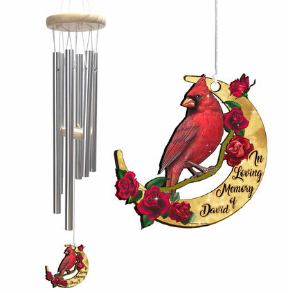 Hear The Wind And Think Of Me - Personalized Memorial Wind Chime