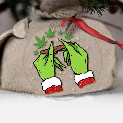 This Is How I Roll - Christmas Weed Transparent Ornament